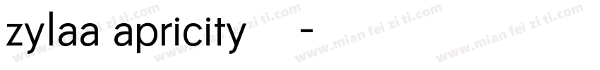 zylaa apricity字体字体转换